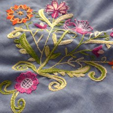 画像10: 70's BIG MAC COTTON POLYESTER CHAMBRAY HAND EMBROIDERED CUSTOM SHIRT (10)