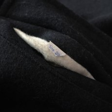 画像8: 60's UNKNOWN BRAND BLACK WOOL BOA SHAWL COLLAR COAT (8)