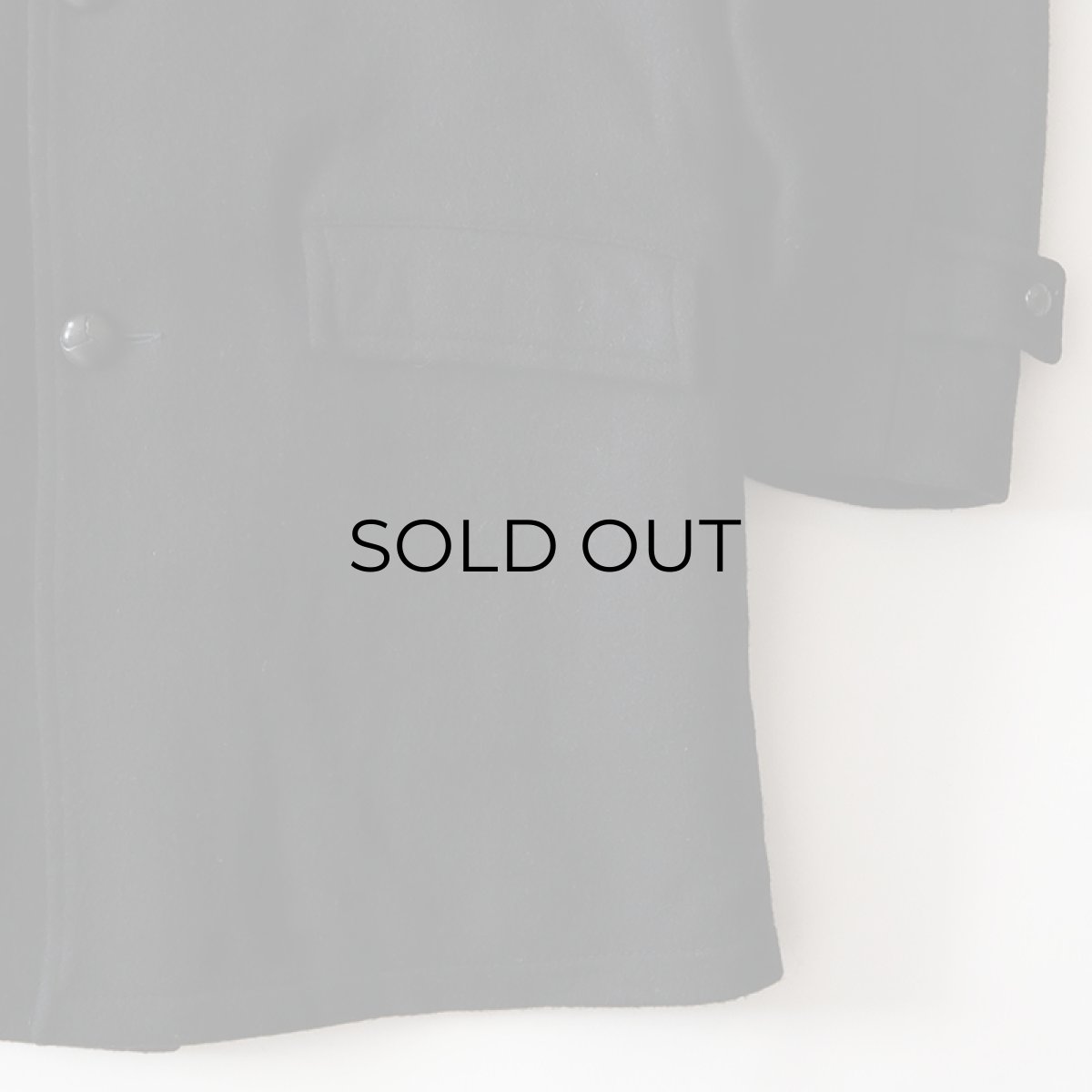 画像5: 60's UNKNOWN BRAND BLACK WOOL BOA SHAWL COLLAR COAT (5)