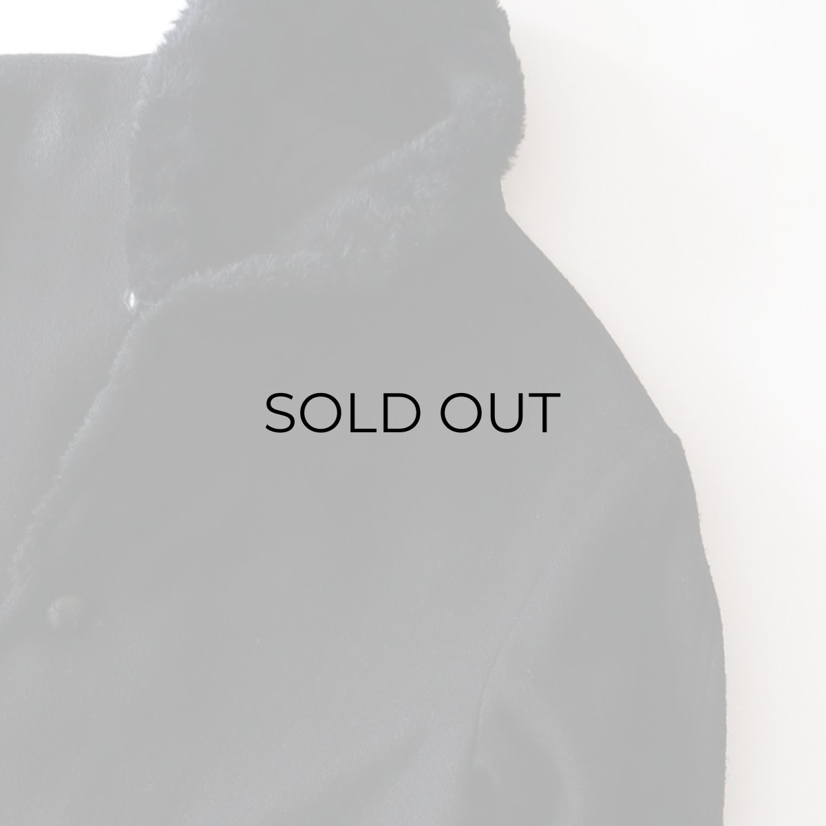 画像4: 60's UNKNOWN BRAND BLACK WOOL BOA SHAWL COLLAR COAT (4)