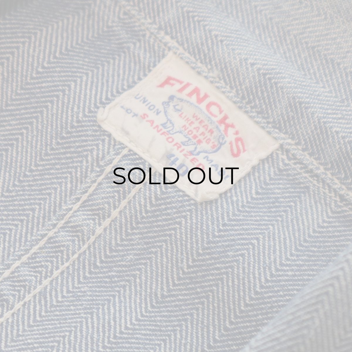 画像8: 40's FINCK'S COTTON HERRINGBONE TWILL SHOP COAT (8)