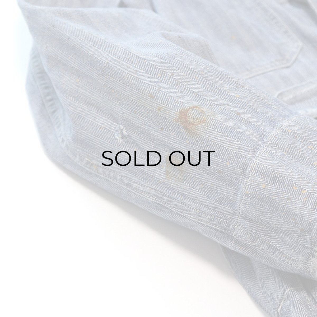 画像15: 40's FINCK'S COTTON HERRINGBONE TWILL SHOP COAT (15)