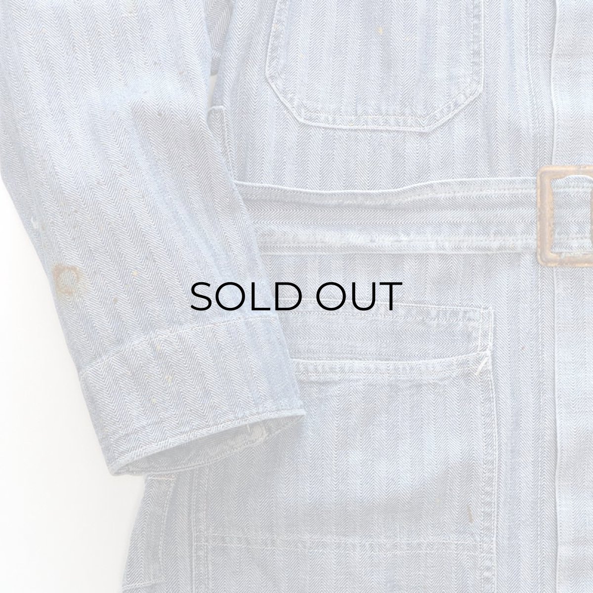 画像5: 40's FINCK'S COTTON HERRINGBONE TWILL SHOP COAT (5)