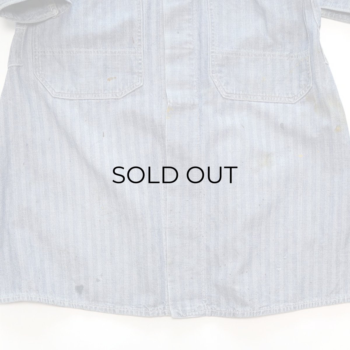 画像6: 40's FINCK'S COTTON HERRINGBONE TWILL SHOP COAT (6)