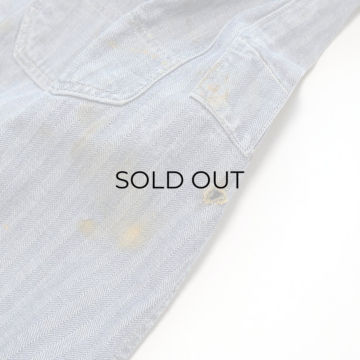 画像17: 40's FINCK'S COTTON HERRINGBONE TWILL SHOP COAT (17)