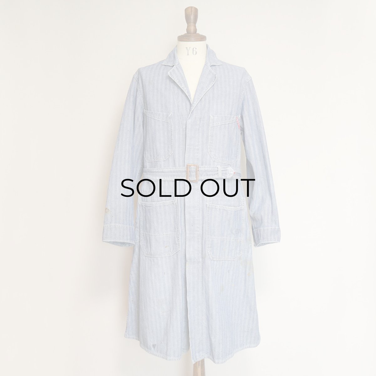 画像20: 40's FINCK'S COTTON HERRINGBONE TWILL SHOP COAT (20)