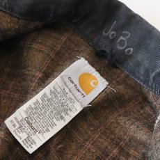 画像11: Carhartt "DETROIT JACKET" COTTON DUCK CHECK LINING ZIP WORK JACKET (11)