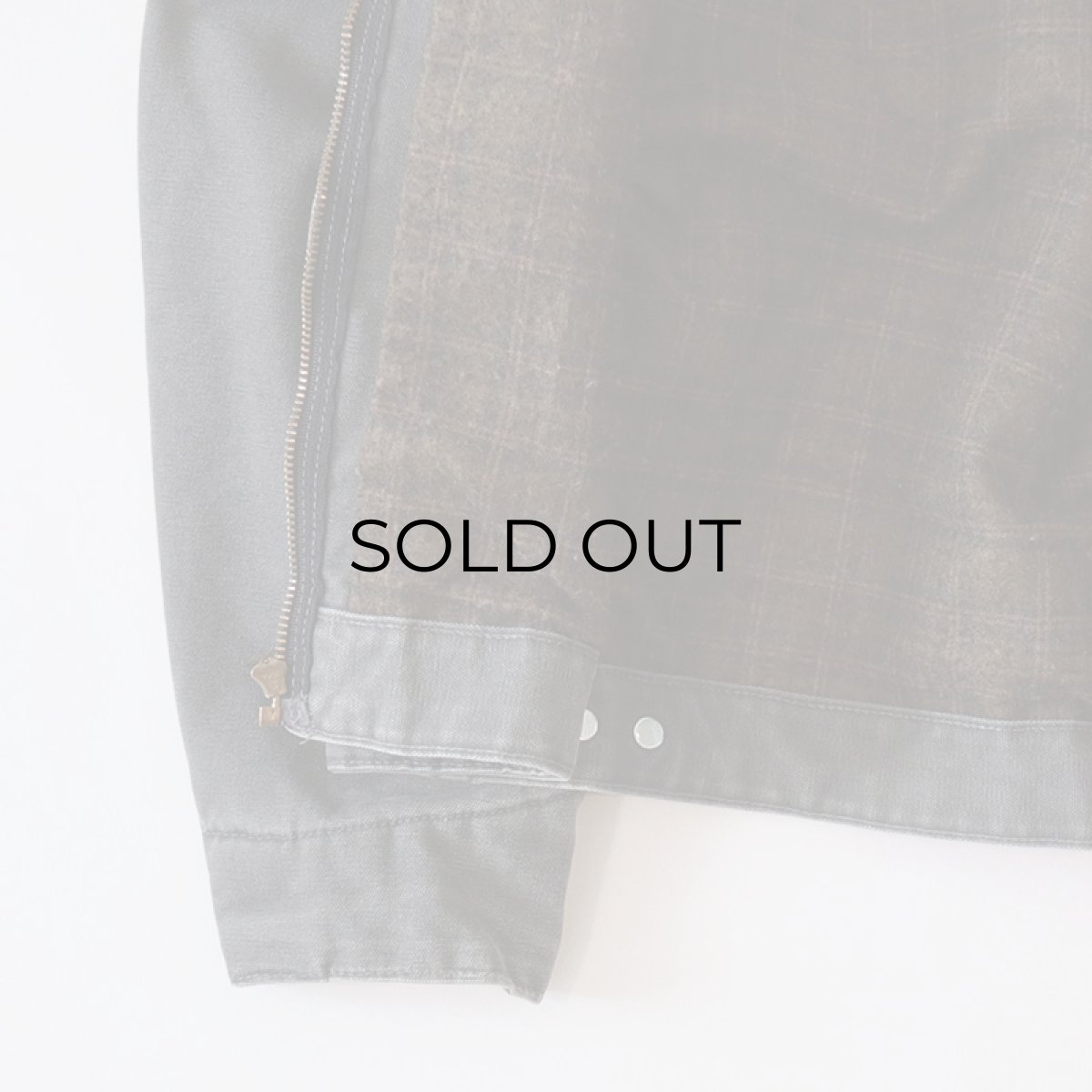 画像6: Carhartt "DETROIT JACKET" COTTON DUCK CHECK LINING ZIP WORK JACKET (6)