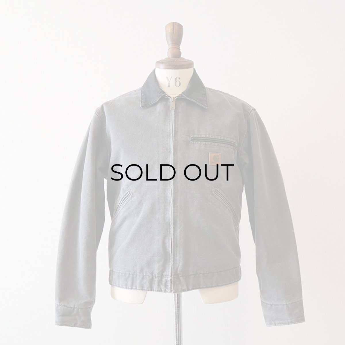 画像14: Carhartt "DETROIT JACKET" COTTON DUCK CHECK LINING ZIP WORK JACKET (14)