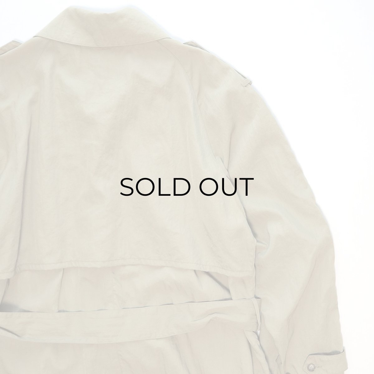 画像6: 〜80's BANANA REPUBLIC NYLON SINGLE BREASTED TRENCH COAT (6)