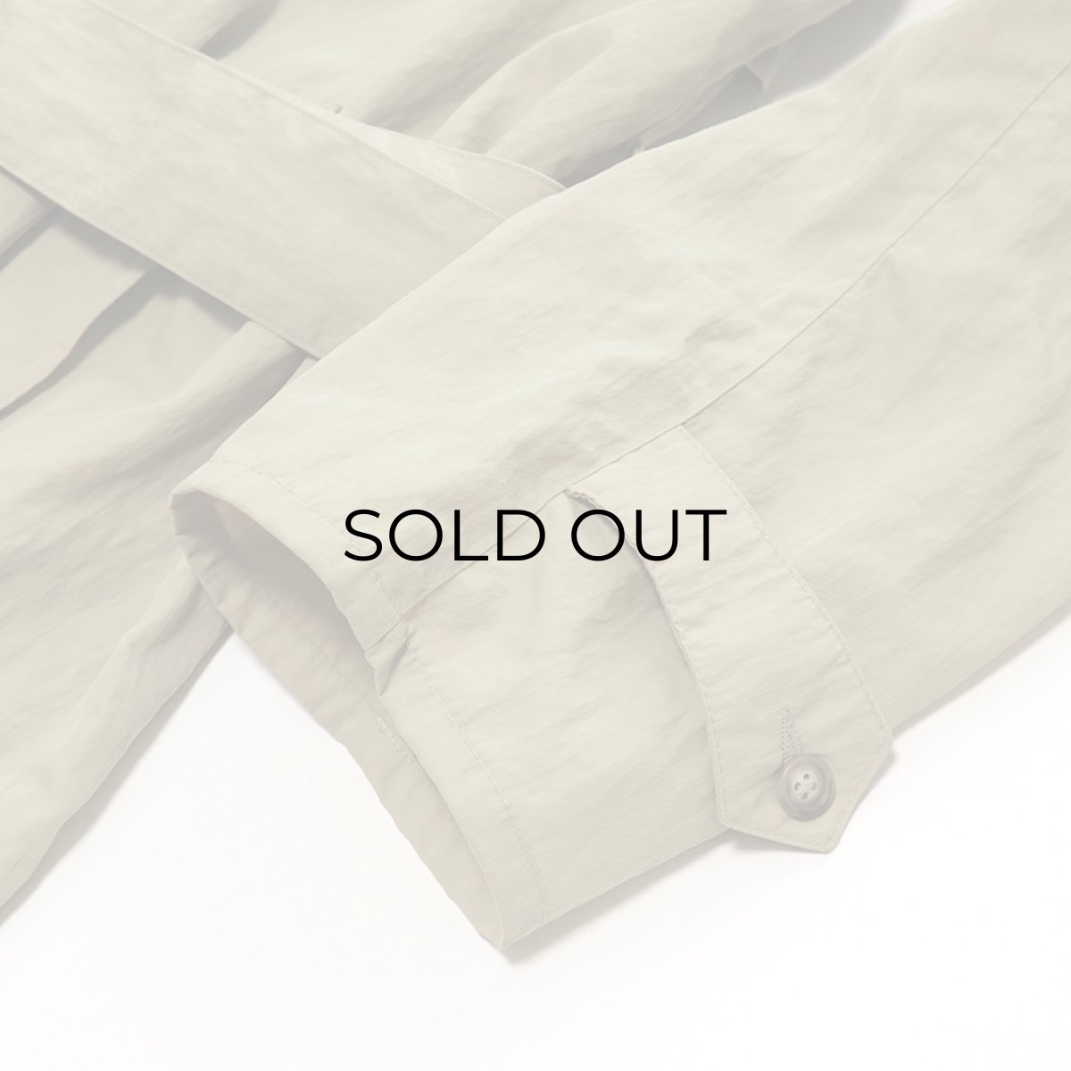 画像7: 〜80's BANANA REPUBLIC NYLON SINGLE BREASTED TRENCH COAT (7)