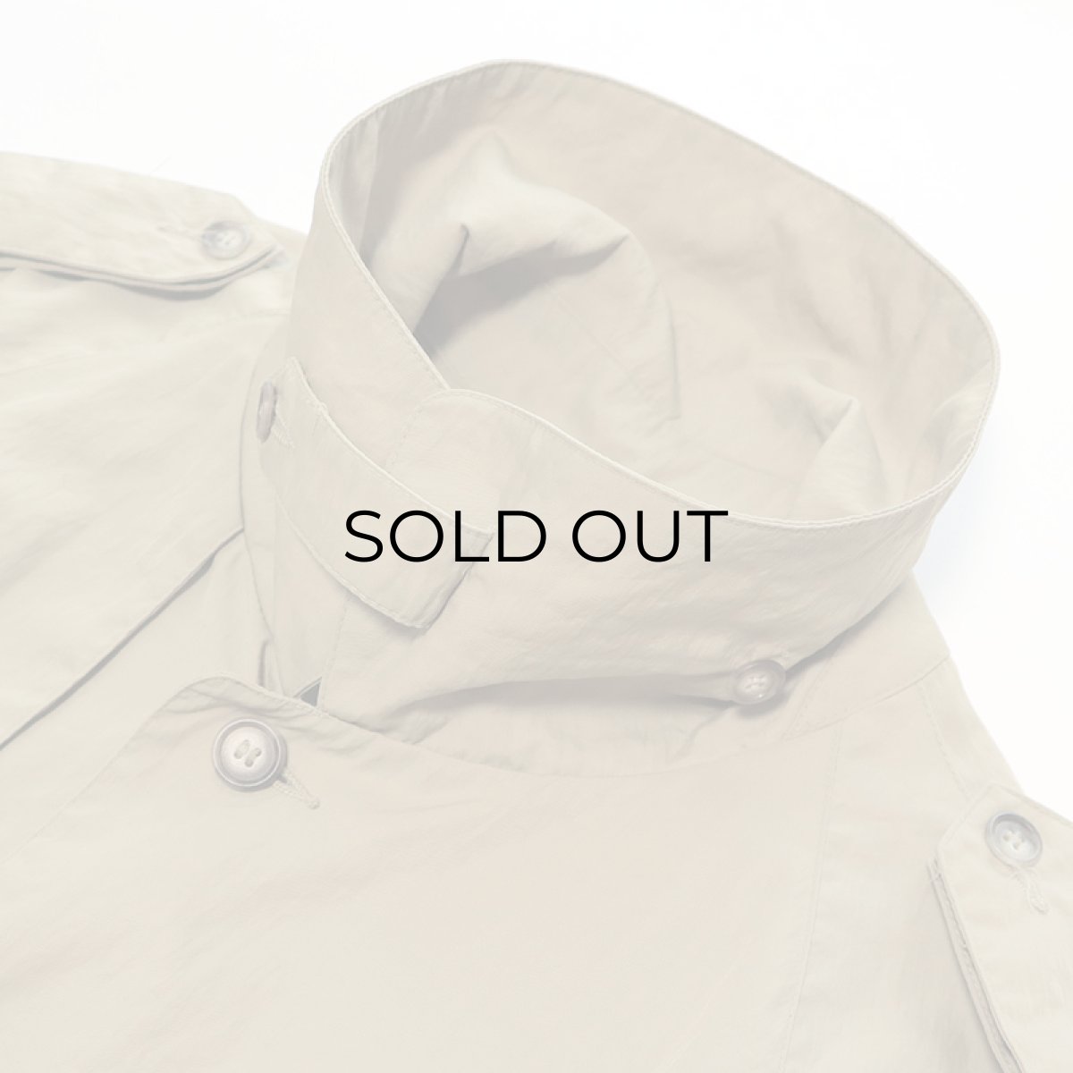 画像5: 〜80's BANANA REPUBLIC NYLON SINGLE BREASTED TRENCH COAT (5)