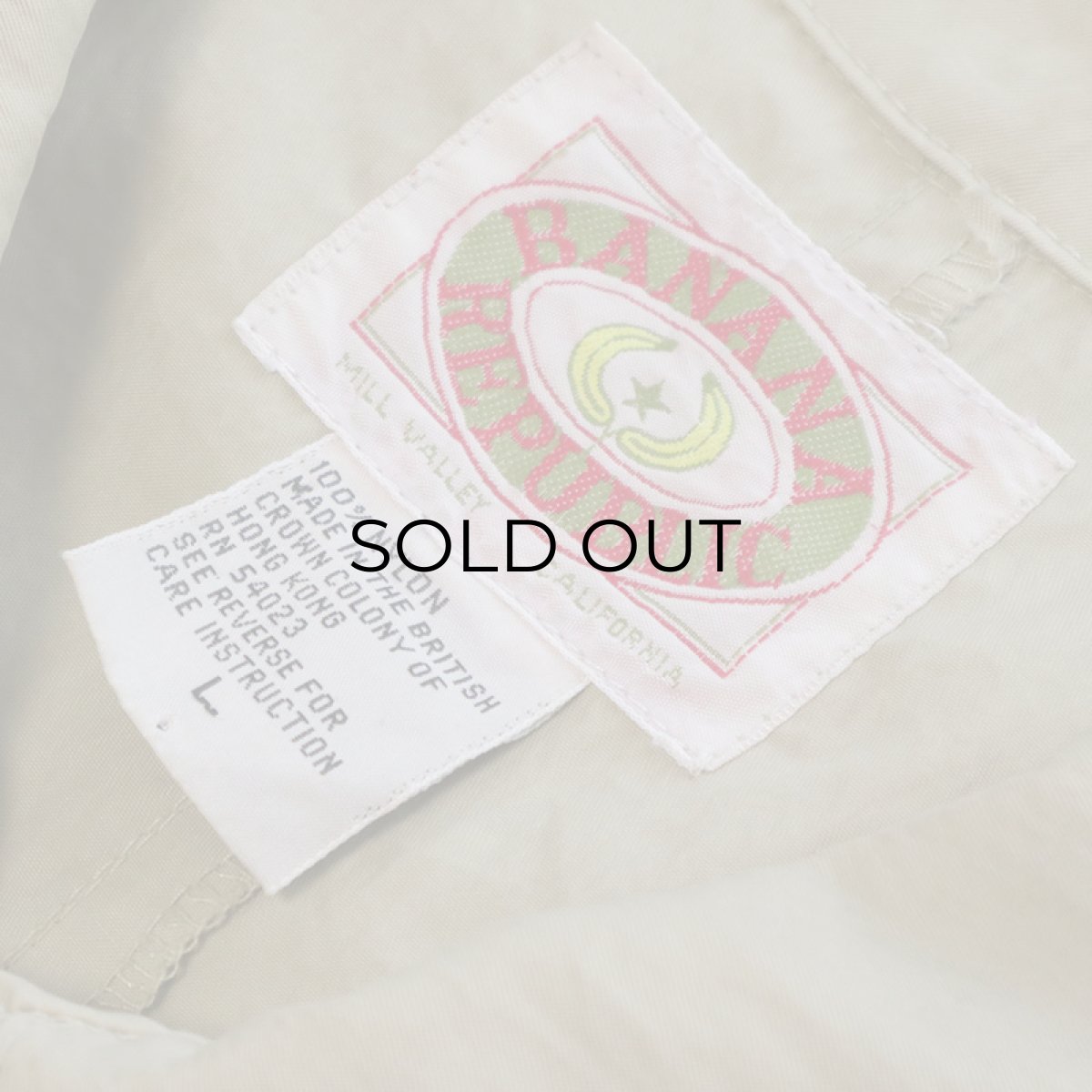 画像10: 〜80's BANANA REPUBLIC NYLON SINGLE BREASTED TRENCH COAT (10)