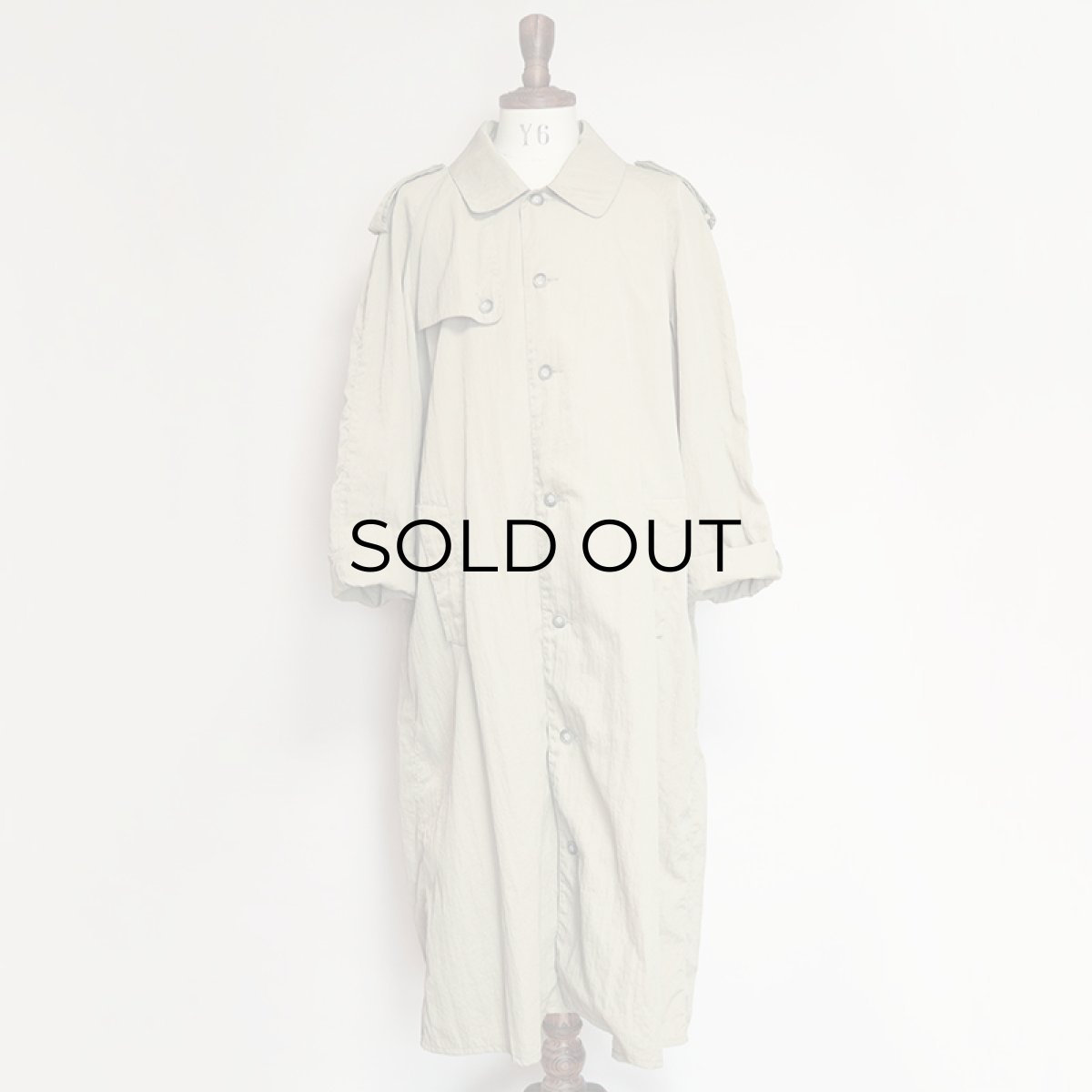 画像11: 〜80's BANANA REPUBLIC NYLON SINGLE BREASTED TRENCH COAT (11)