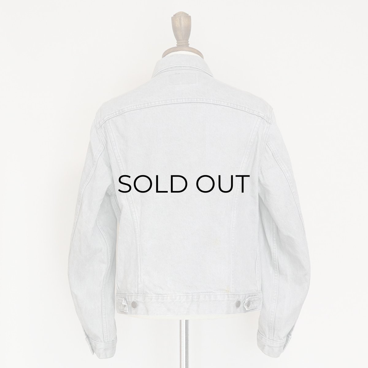 画像19: 80's Levi's 70506 GRAY DENIM 4P TRUCKER JACKET (19)