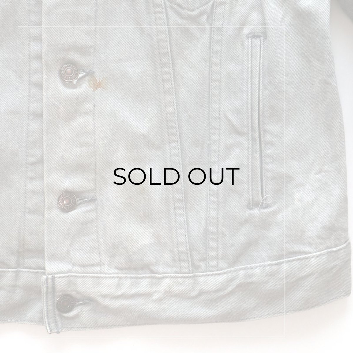 画像10: 80's Levi's 70506 GRAY DENIM 4P TRUCKER JACKET (10)