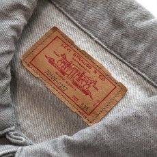 画像4: 80's Levi's 70506 GRAY DENIM 4P TRUCKER JACKET (4)