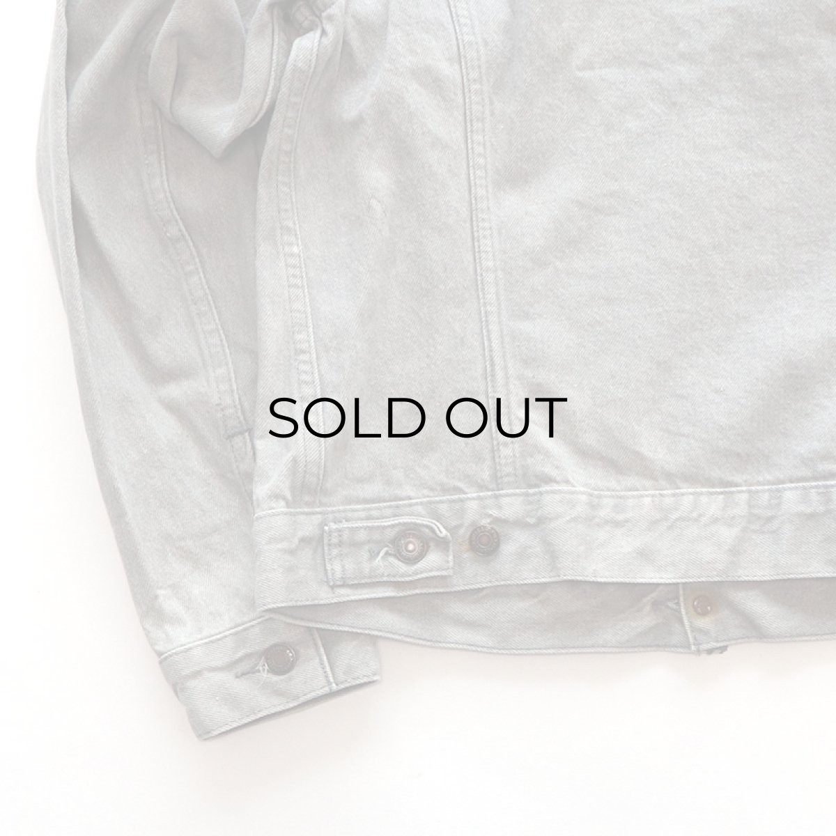 画像8: 80's Levi's 70506 GRAY DENIM 4P TRUCKER JACKET (8)