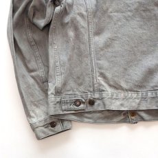 画像8: 80's Levi's 70506 GRAY DENIM 4P TRUCKER JACKET (8)