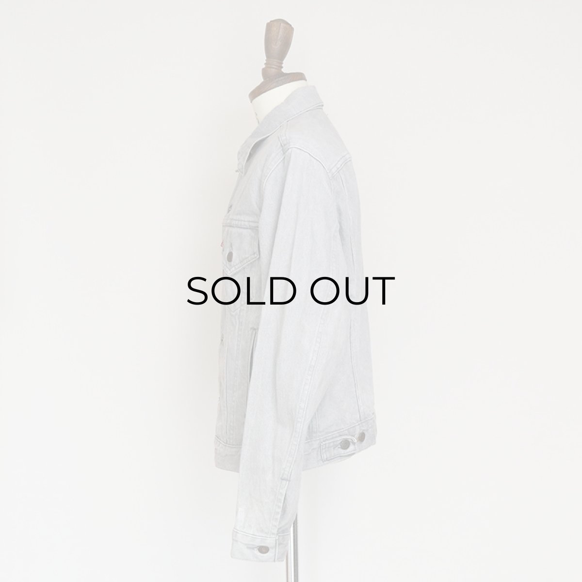 画像18: 80's Levi's 70506 GRAY DENIM 4P TRUCKER JACKET (18)