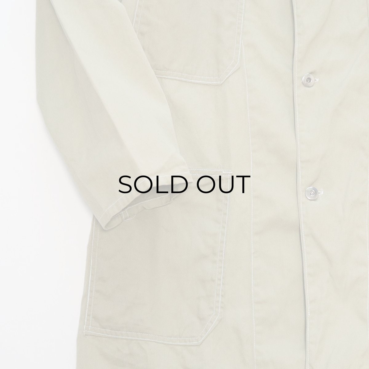 画像4: 60's UNKNOWN BRAND COTTON TWILL WORK COAT (4)