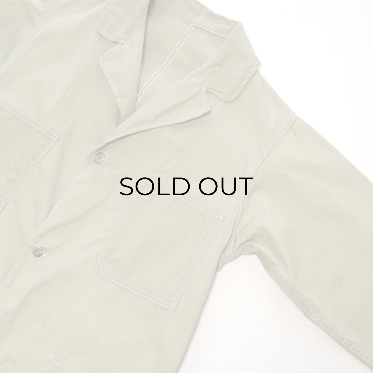 画像3: 60's UNKNOWN BRAND COTTON TWILL WORK COAT (3)