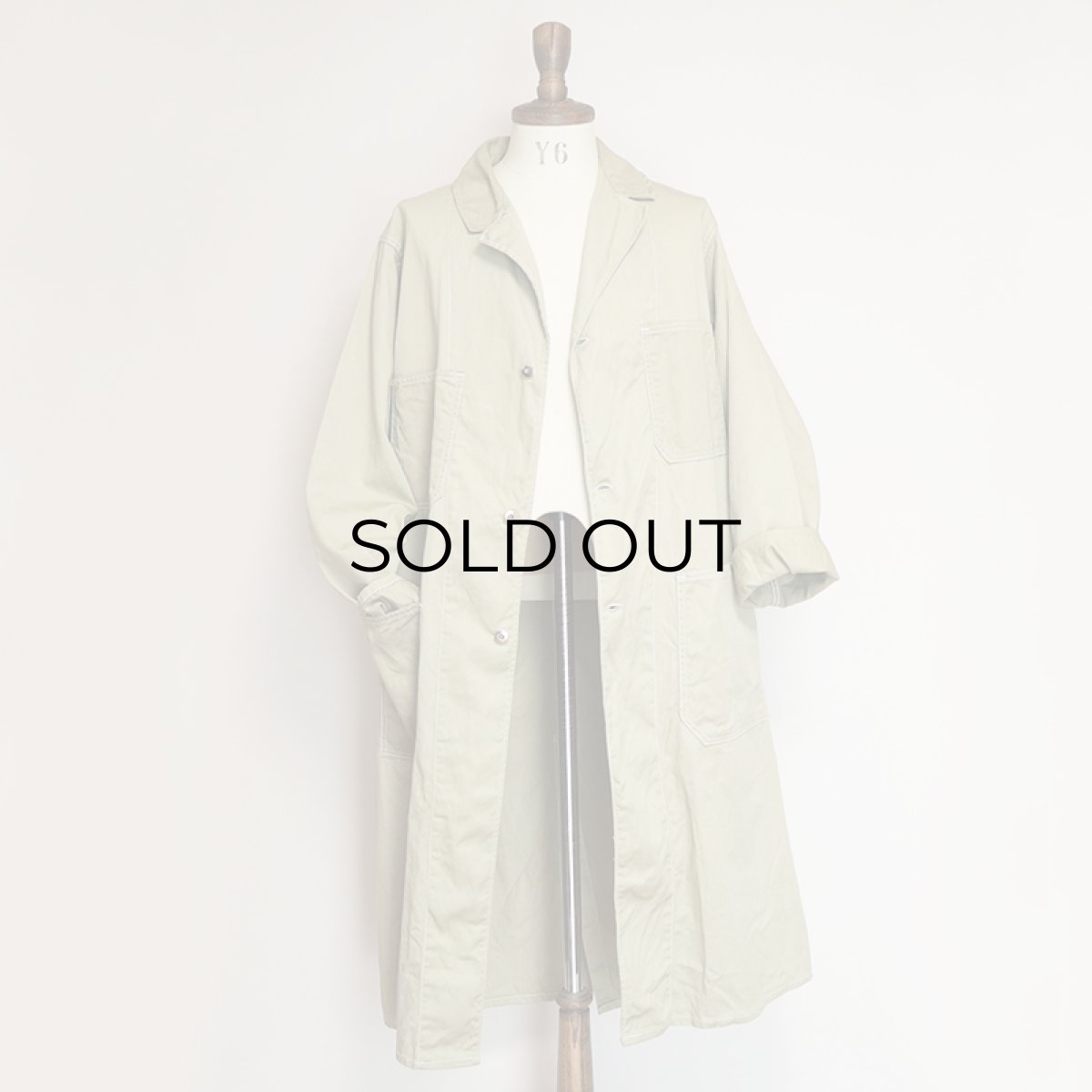 画像9: 60's UNKNOWN BRAND COTTON TWILL WORK COAT (9)