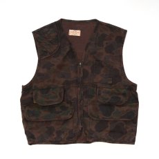 画像1: 70's SAFTBAK COTTON DUCK HUNTER CAMOUFLAGE HUNTING VEST "OVER DYE" (1)