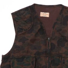 画像3: 70's SAFTBAK COTTON DUCK HUNTER CAMOUFLAGE HUNTING VEST "OVER DYE" (3)