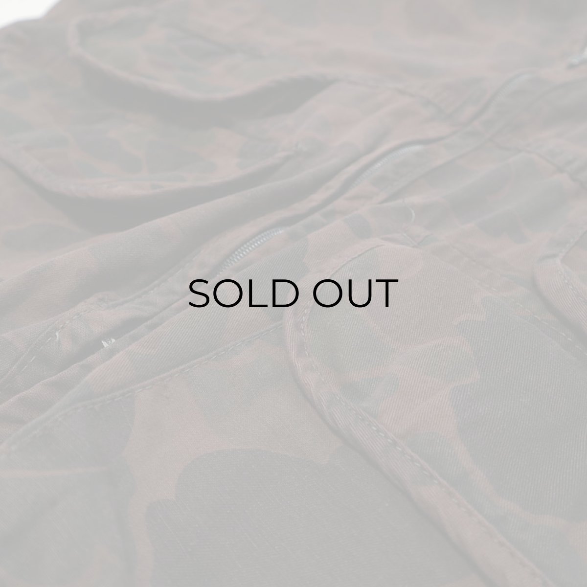 画像9: 70's SAFTBAK COTTON DUCK HUNTER CAMOUFLAGE HUNTING VEST "OVER DYE" (9)