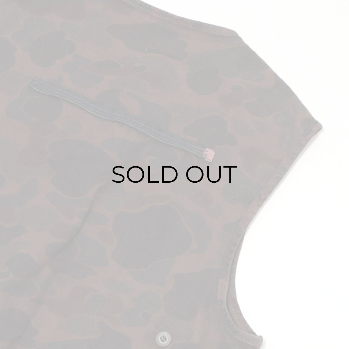 画像5: 70's SAFTBAK COTTON DUCK HUNTER CAMOUFLAGE HUNTING VEST "OVER DYE" (5)