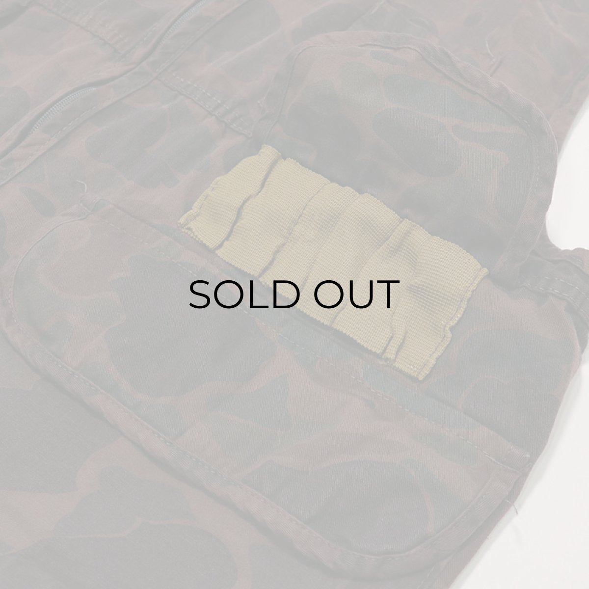 画像7: 70's SAFTBAK COTTON DUCK HUNTER CAMOUFLAGE HUNTING VEST "OVER DYE" (7)