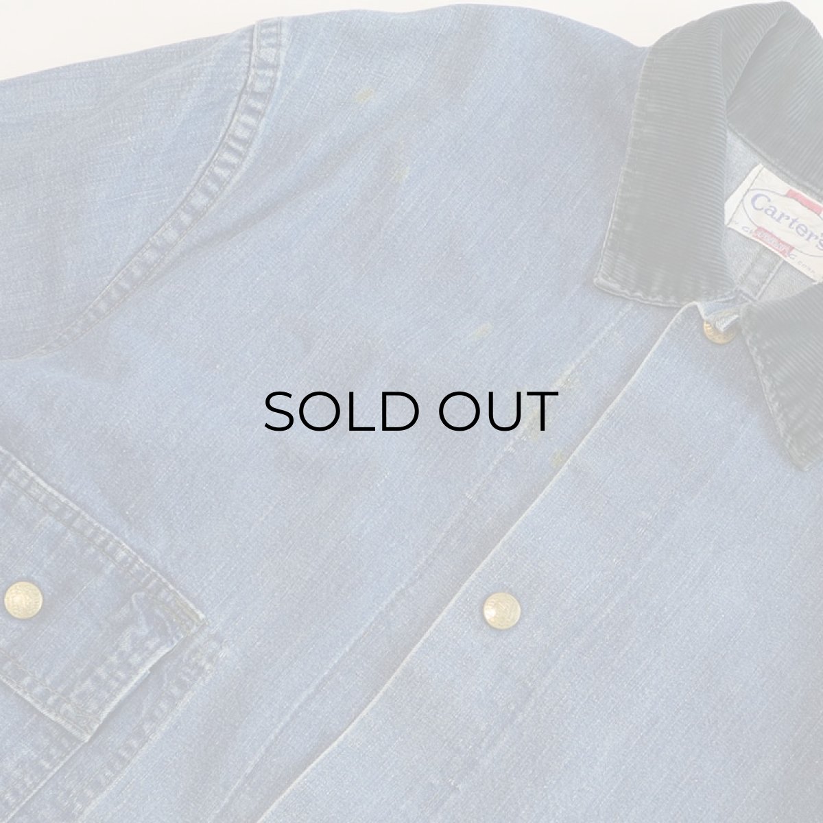 画像3: 60's Carter's COTTON DENIM CHORE JACKET (3)