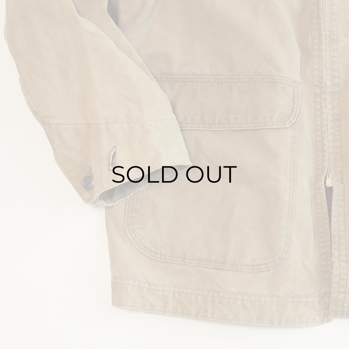 画像5: 50's HERCULES COTTON BROWN DOCK HOUNDSTOOTH CHECK FLANNEL LINING ZIP CHORE JACKET (5)