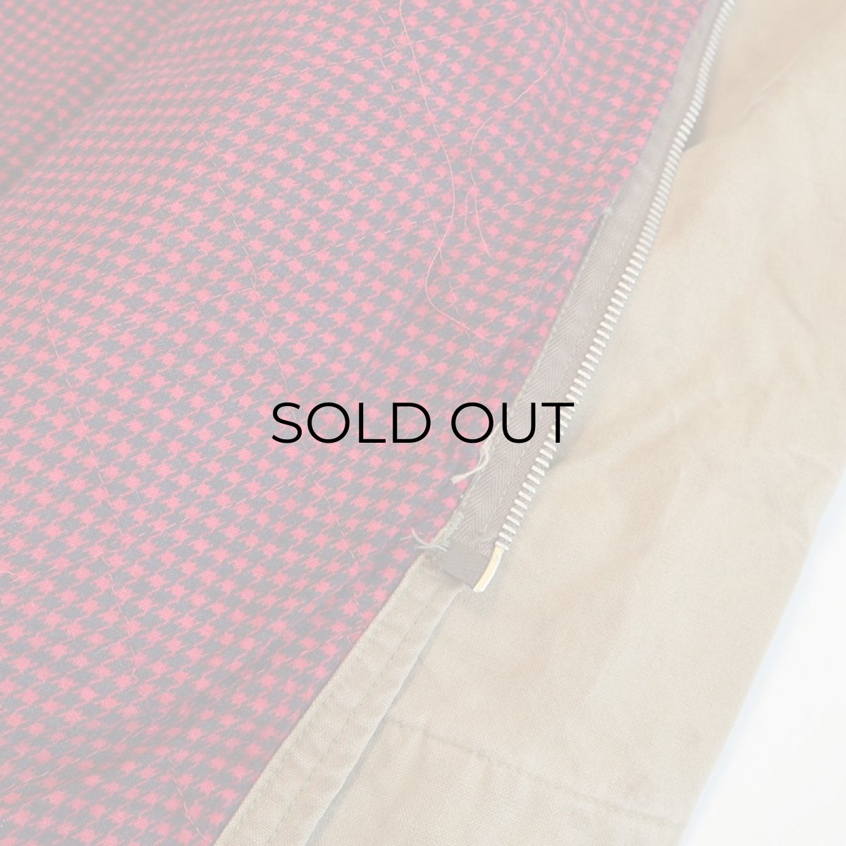 画像8: 50's HERCULES COTTON BROWN DOCK HOUNDSTOOTH CHECK FLANNEL LINING ZIP CHORE JACKET (8)