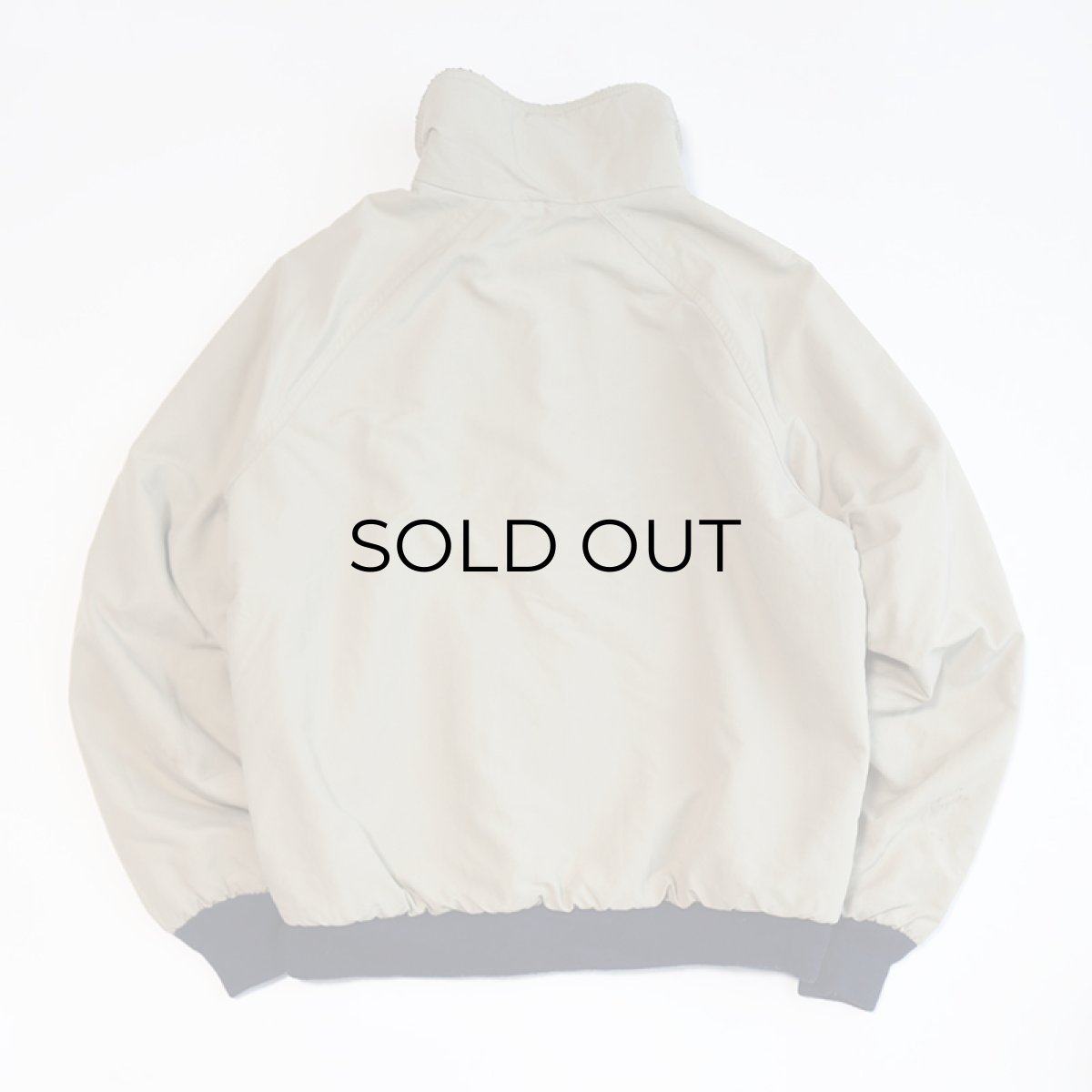 画像4: 80's LANDS' END "SQUALL JACKET" NYLON SHELL FLEECE LINING ZIP BLOUSON "MADE IN USA" (4)