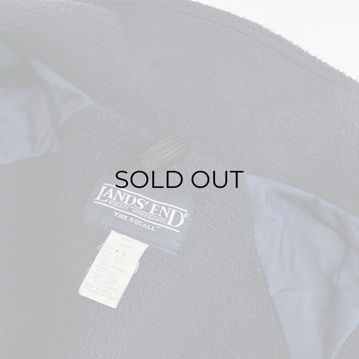 画像7: 80's LANDS' END "SQUALL JACKET" NYLON SHELL FLEECE LINING ZIP BLOUSON "MADE IN USA" (7)