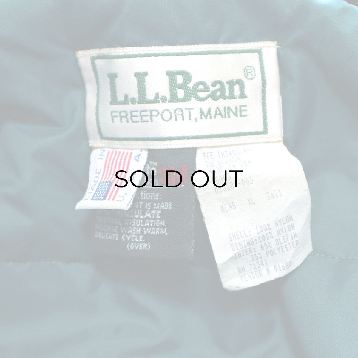 画像5: 〜90's L.L. BEAN NYLON 3M Thinsulate LINING PULLOVER ANORAK PARKA (5)