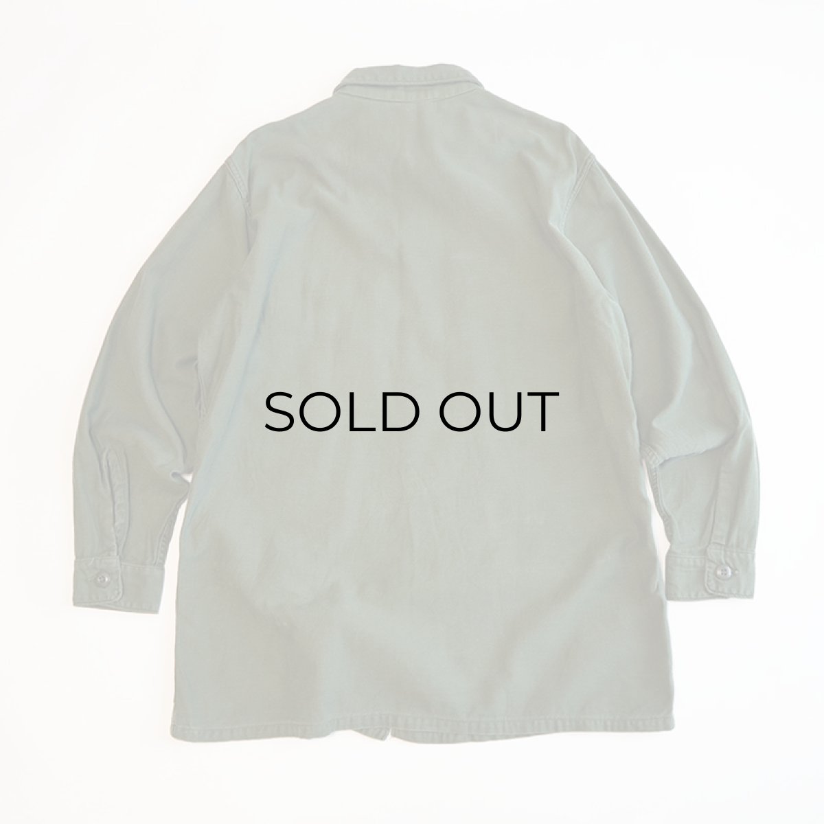 画像2: 60's US ARMY COTTON SATEEN UTILITY SHIRT JACKET (2)