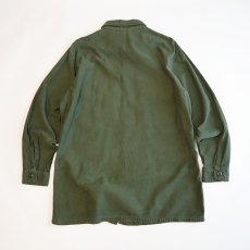 画像2: 60's US ARMY COTTON SATEEN UTILITY SHIRT JACKET (2)