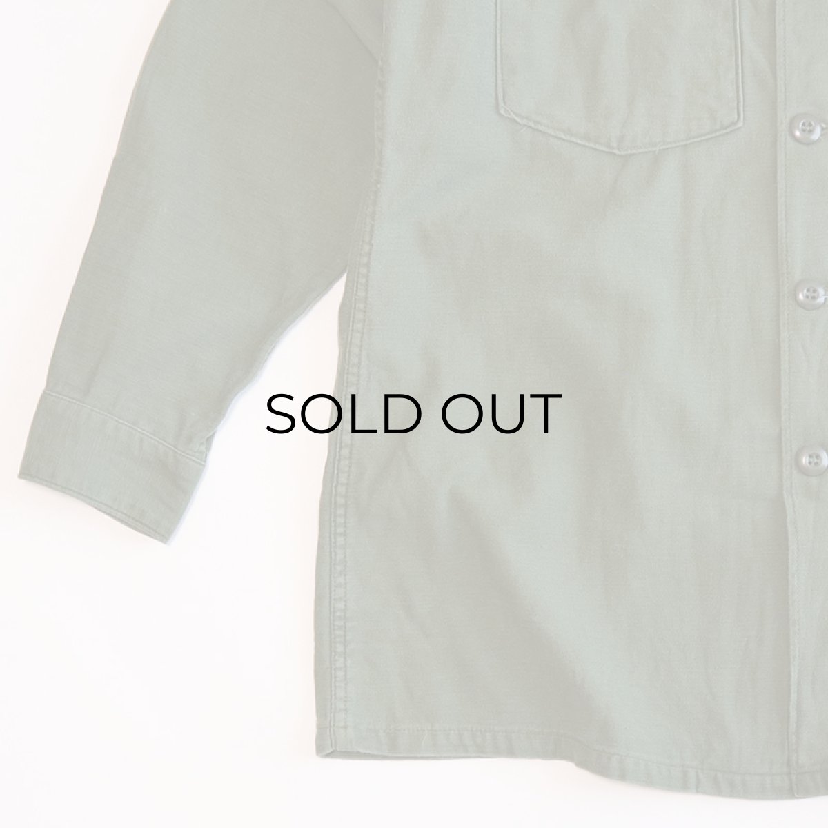 画像4: 60's US ARMY COTTON SATEEN UTILITY SHIRT JACKET (4)