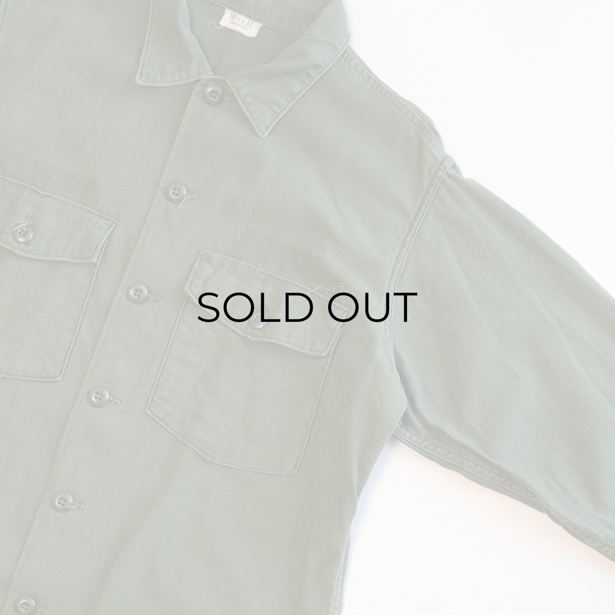 画像3: 60's US ARMY COTTON SATEEN UTILITY SHIRT JACKET (3)