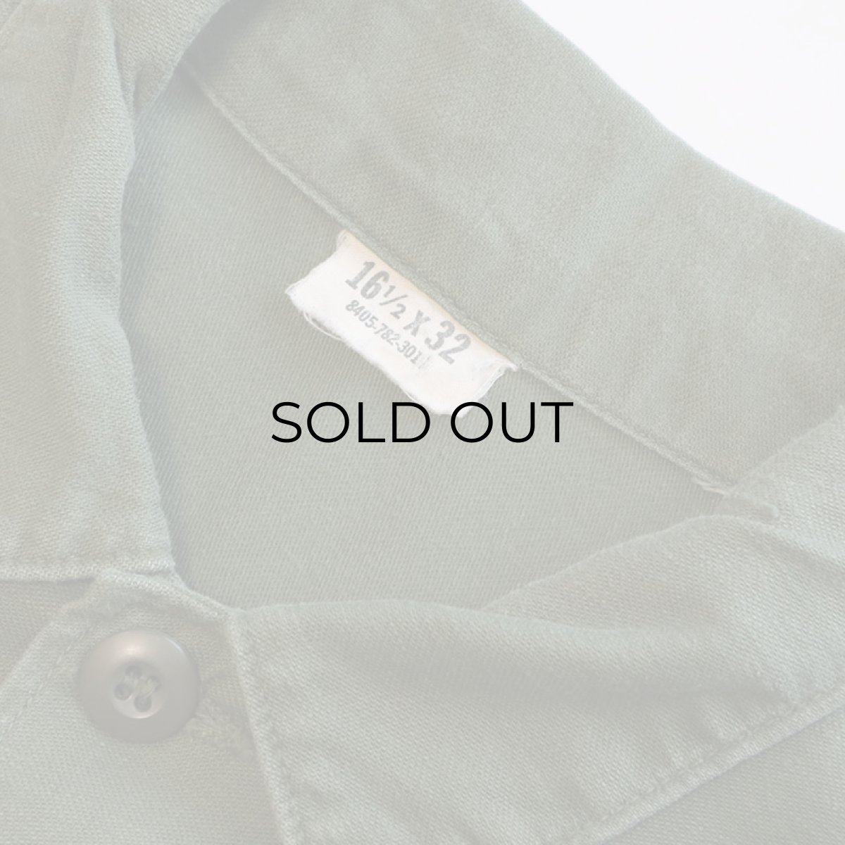 画像5: 60's US ARMY COTTON SATEEN UTILITY SHIRT JACKET (5)