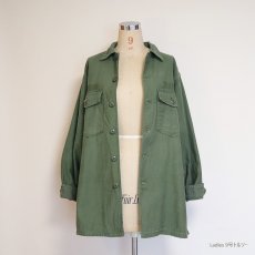 画像10: 60's US ARMY COTTON SATEEN UTILITY SHIRT JACKET (10)