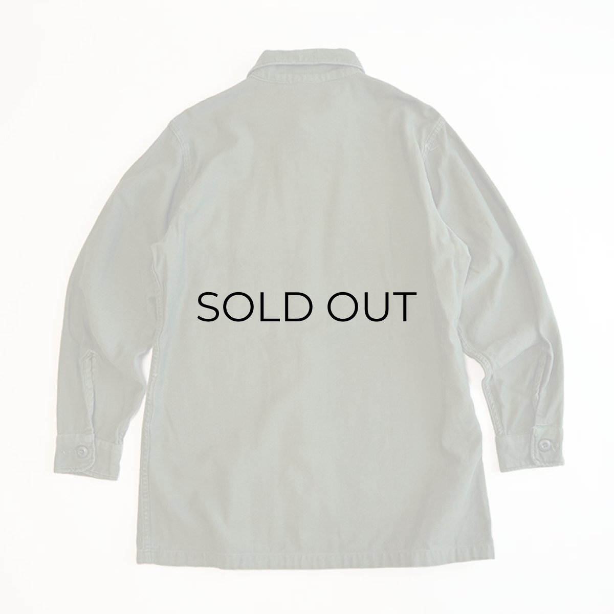 画像2: 60's US ARMY COTTON SATEEN UTILITY SHIRT JACKET (2)