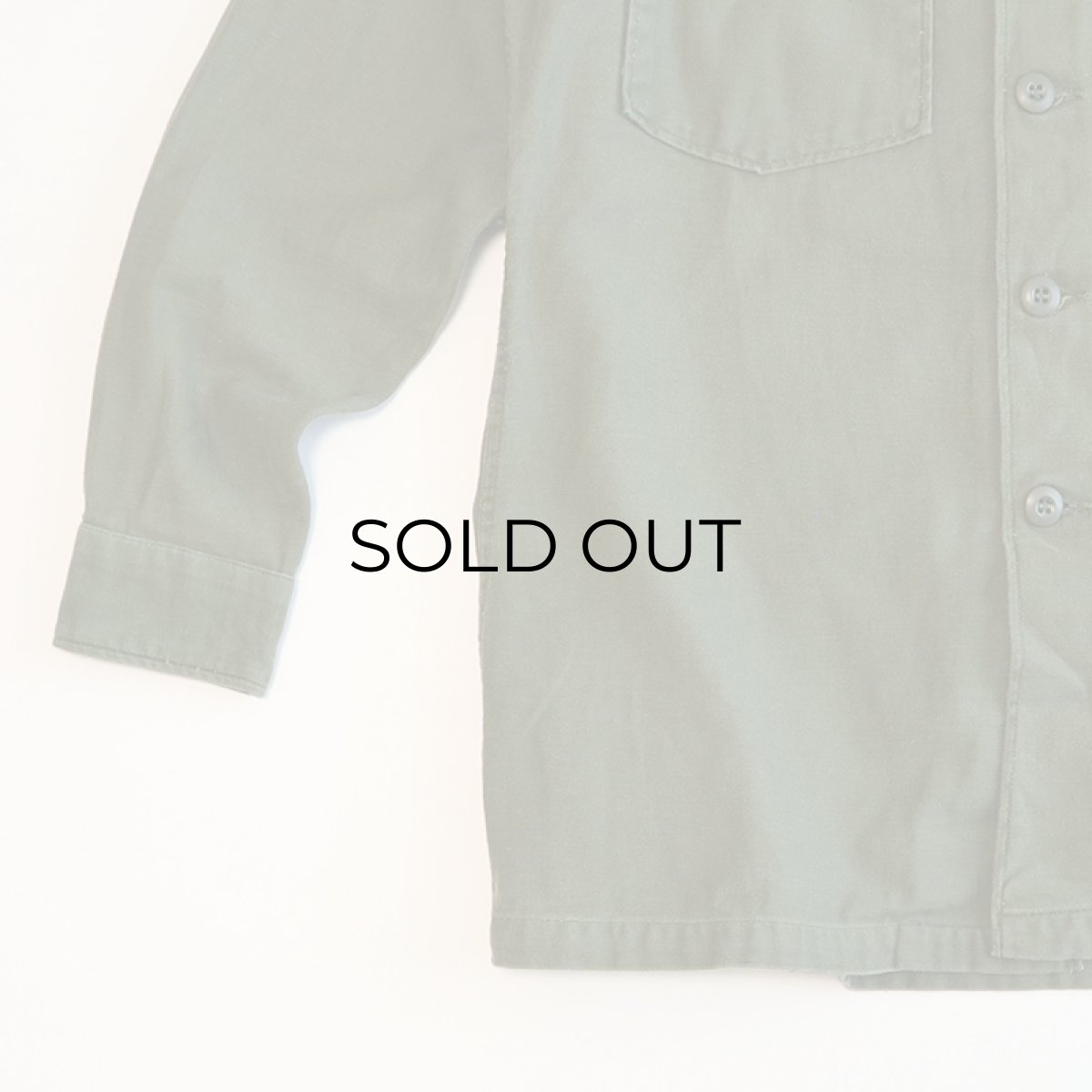 画像4: 60's US ARMY COTTON SATEEN UTILITY SHIRT JACKET (4)