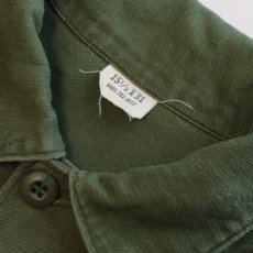 画像5: 60's US ARMY COTTON SATEEN UTILITY SHIRT JACKET (5)