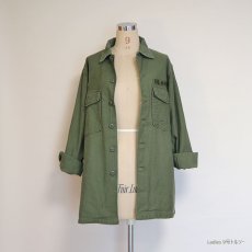 画像9: 60's US ARMY COTTON SATEEN UTILITY SHIRT JACKET (9)