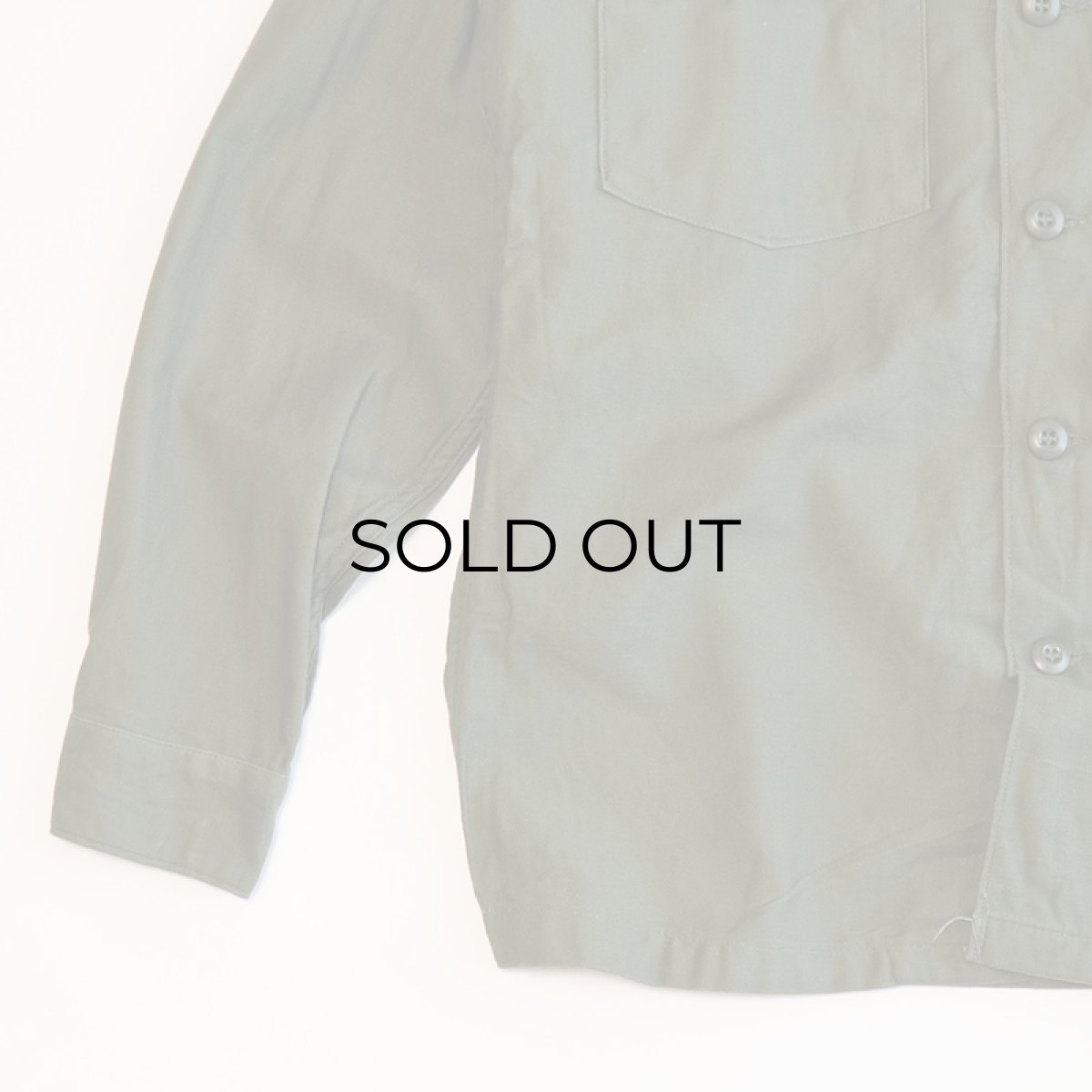 画像4: 70's US ARMY COTTON SATEEN UTILITY SHIRT JACKET (4)