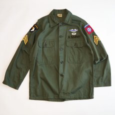 画像1: 60's US ARMY "TROOPER" COTTON SATEEN UTILITY SHIRT JACKET (1)